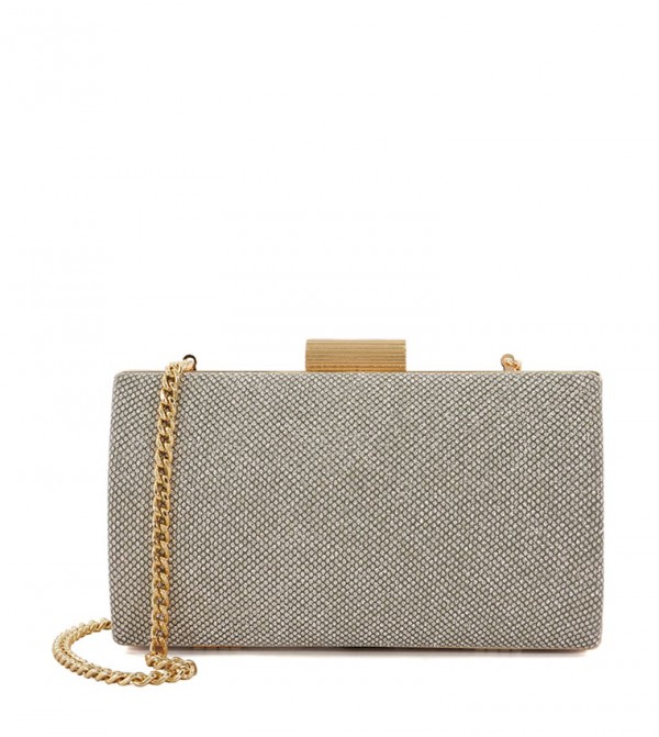 Dune grey clutch bag online